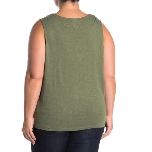 Sanctuary Button Front Knit Tank (Plus Size) - Picture 2 of 4